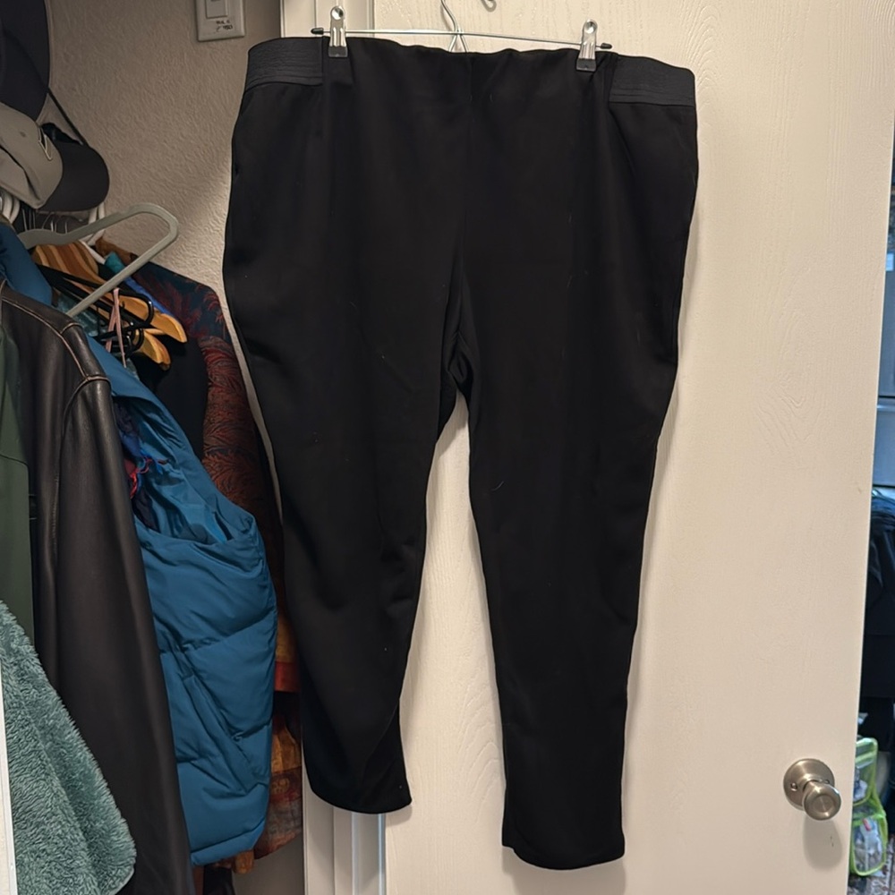 Chaps Stretch Pants Sz 3x Faux Swede Feel